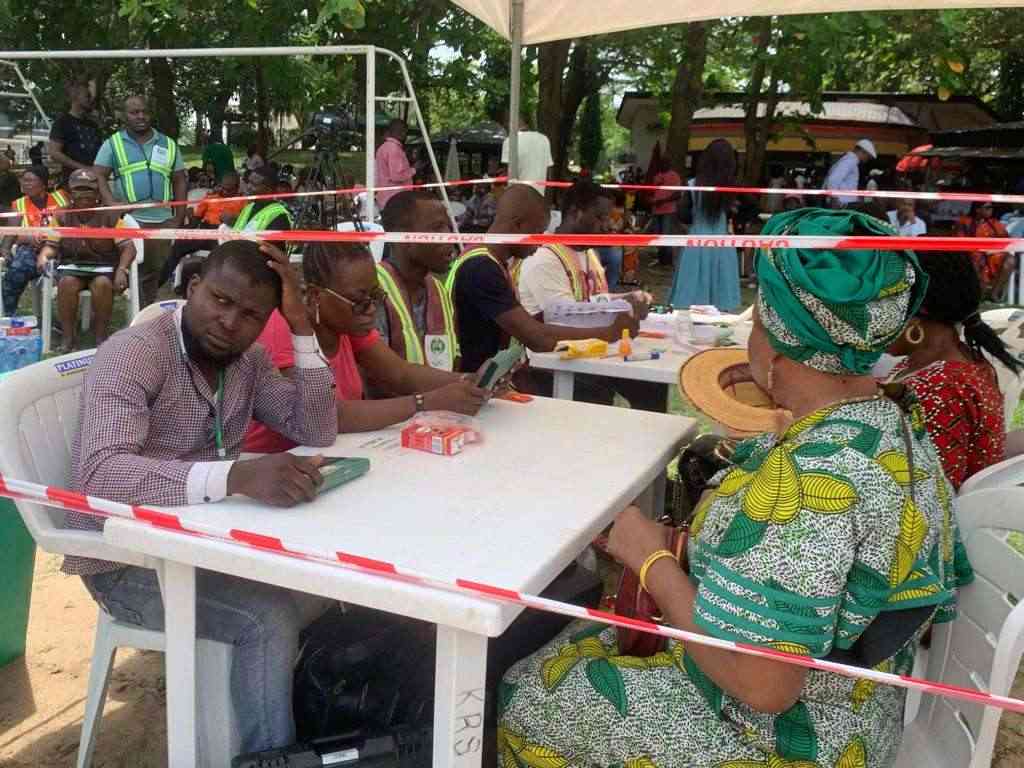 Lagos: Low turnout of voters in today's elections at Victoria Island Garden