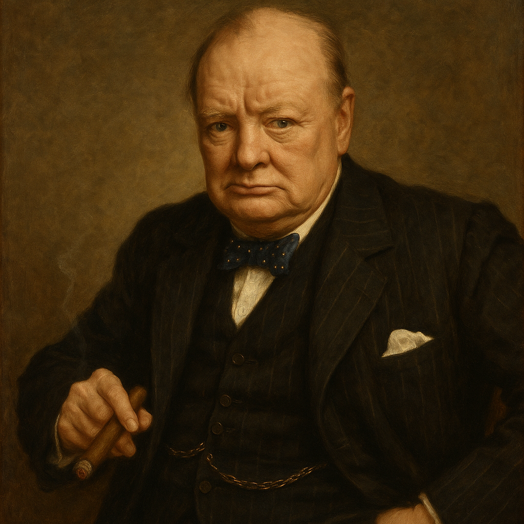 Portrait of Winston Churchill