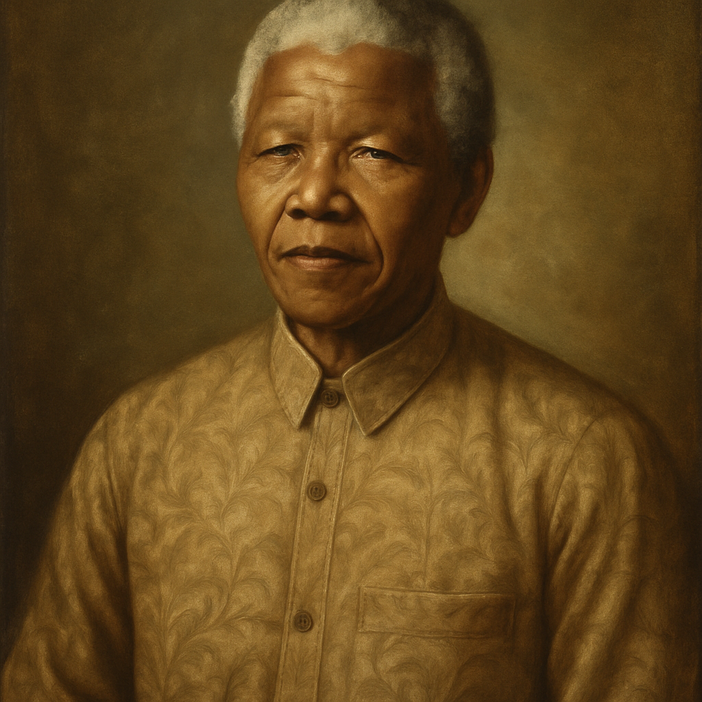 Portrait of Nelson Mandela