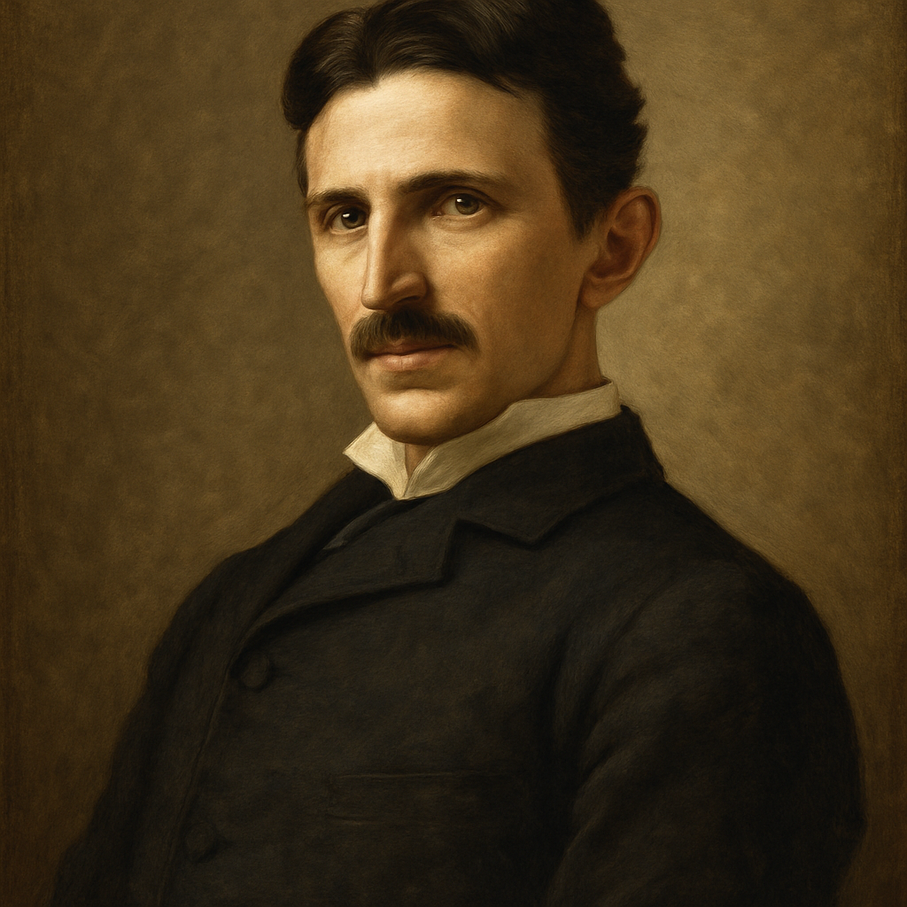 Portrait of Nikola Tesla