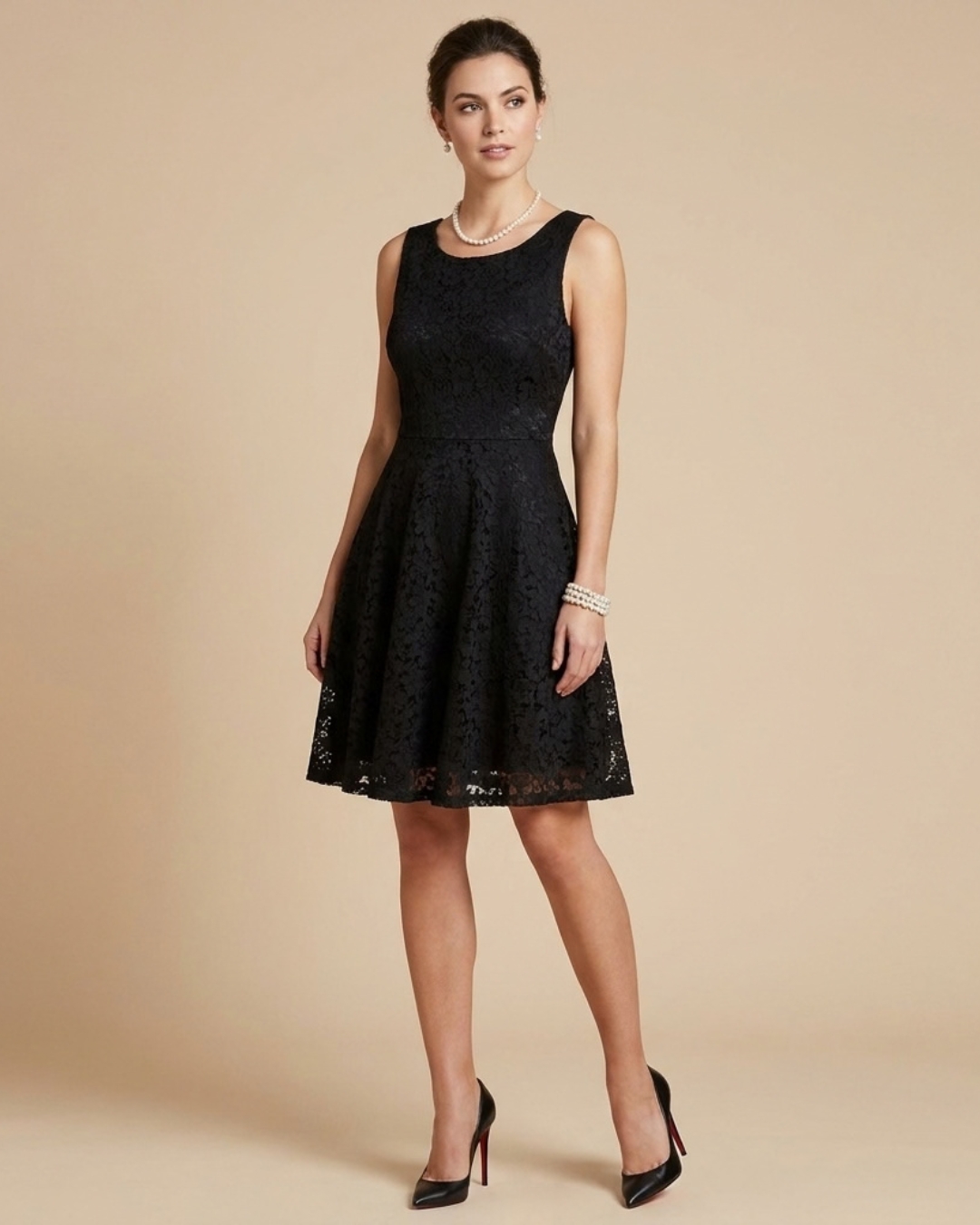 Little Black Lace Dress view 2 - Timeless Closet Sri Lanka