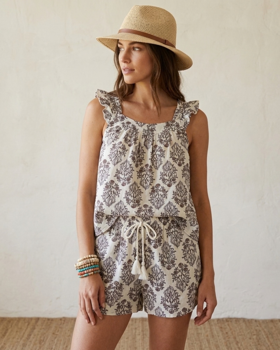 Light Blue Casual Women's Short Set view 2 - Timeless Closet Sri Lanka