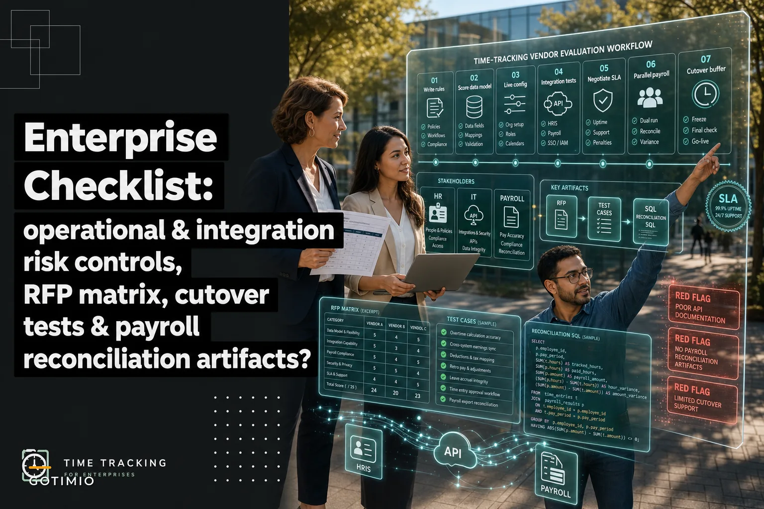 Enterprise evaluation checklist: Choosing time‑tracking software that won't break payroll, compliance or operations