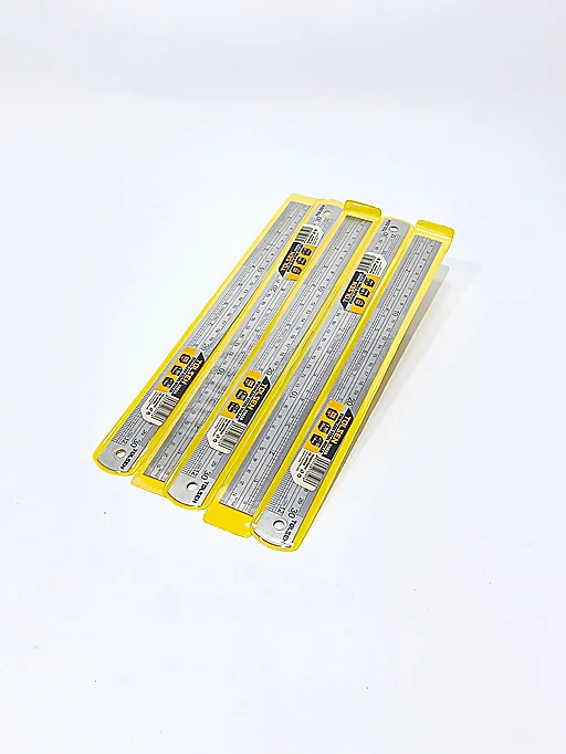 5x Tolsen 30 cm stållinealer