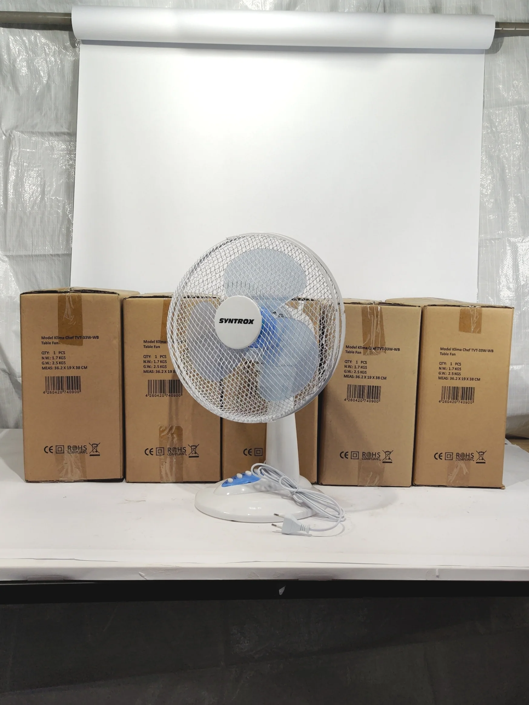 5x Bordventilator – 33W