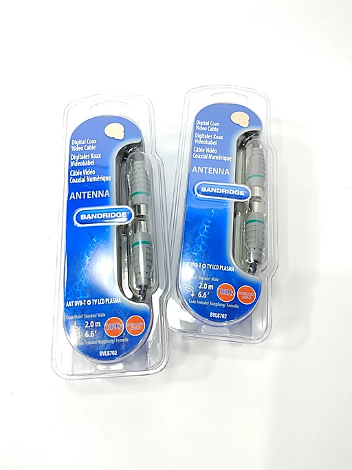 2x Bandridge BVL8702 koaksialkabel 2 m