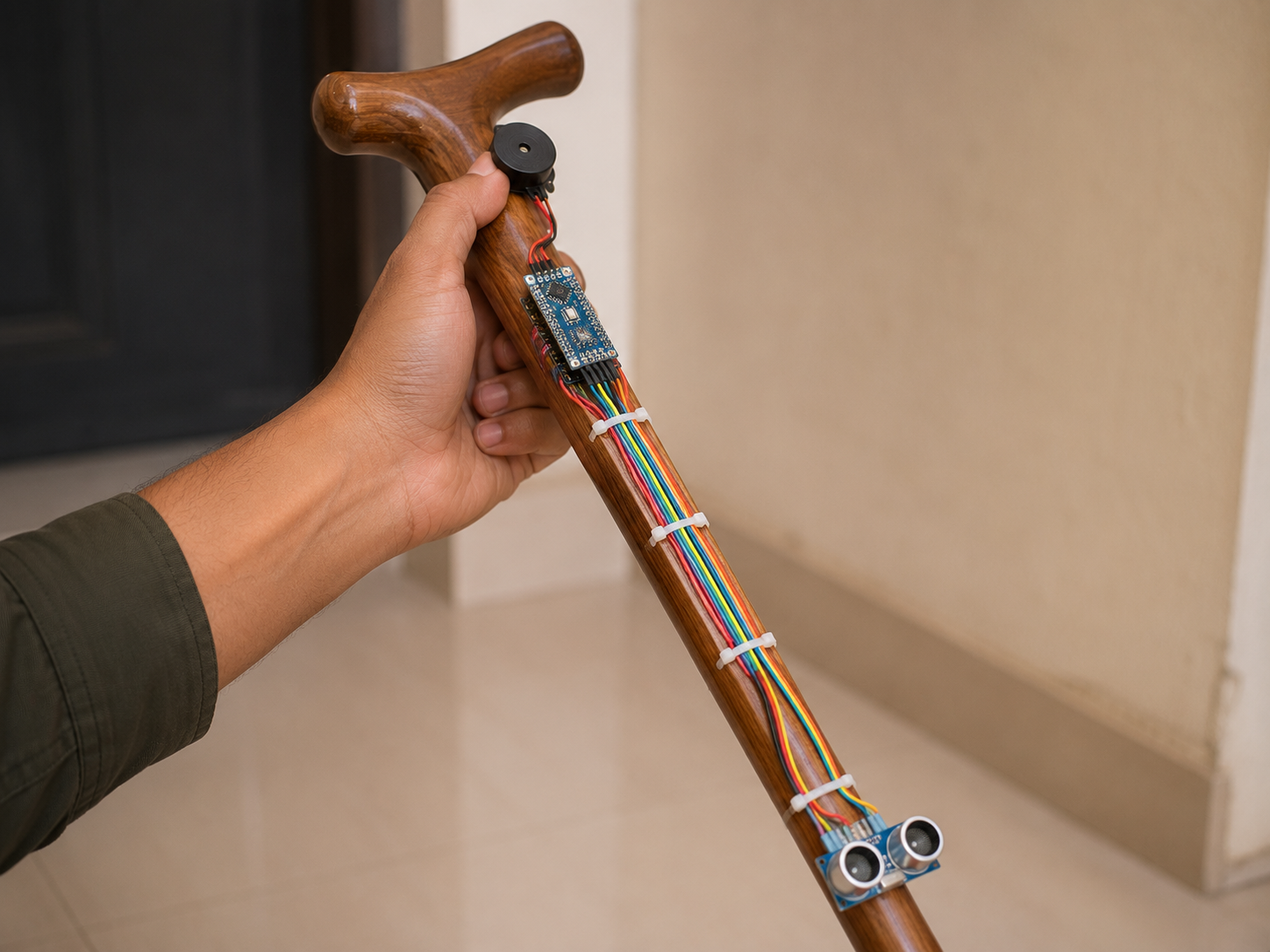 Build a Smart Blind Stick with Arduino & Ultrasonic Sensor