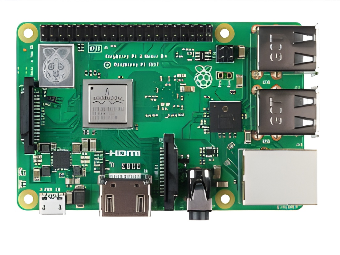 Raspberry Pi 4 Model B with 1GB RAM product view 2 from Tinkro