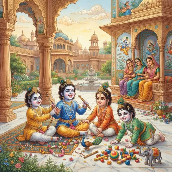 Cover artwork for बालकाण्ड l भाग १३ – चार भावांची बाललीला
