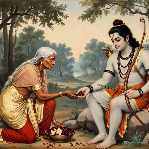 शबरी और श्रीराम की भेंट