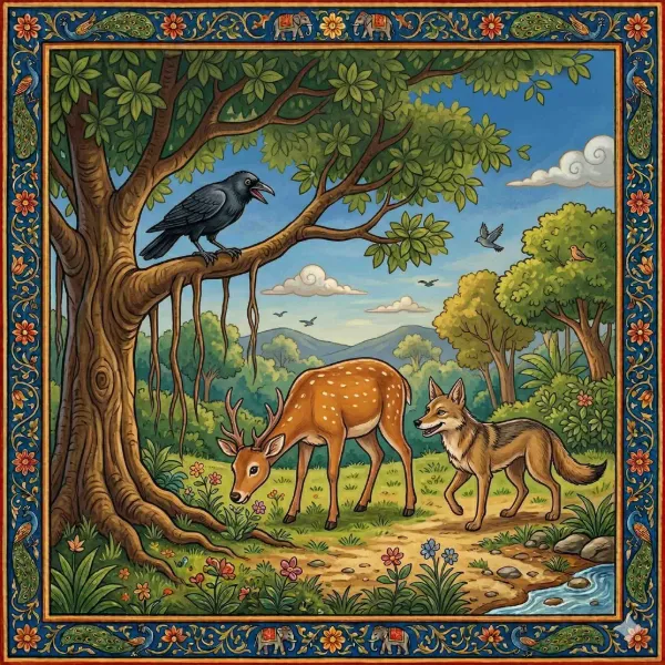 Friendship and Deceit: The Crow, The Deer, and The Jackal