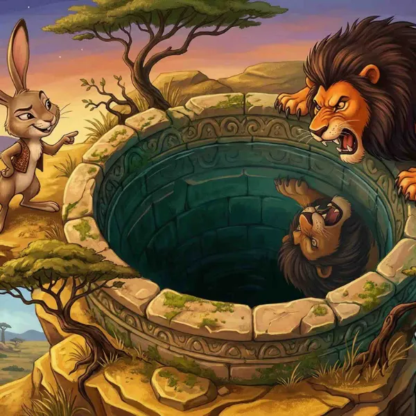 Cover artwork for The Hare That Outwitted the Lion