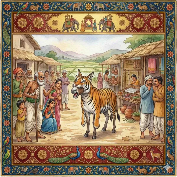 The Donkey in the Tiger’s Skin: A Panchatantra Tale