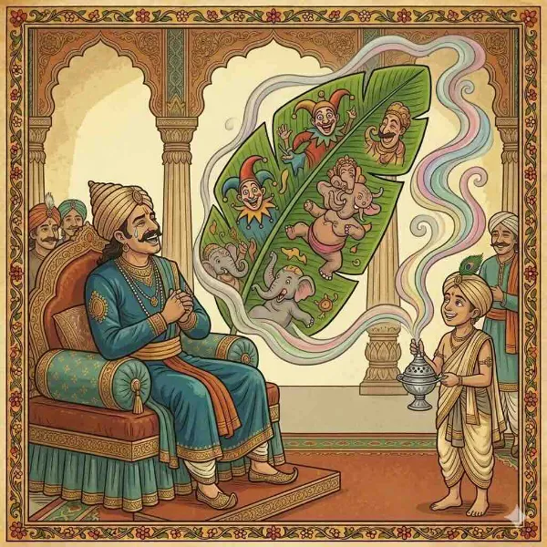 जब राजा की हँसी लौटाई गई: दरबारी बुद्धि की मिसाल