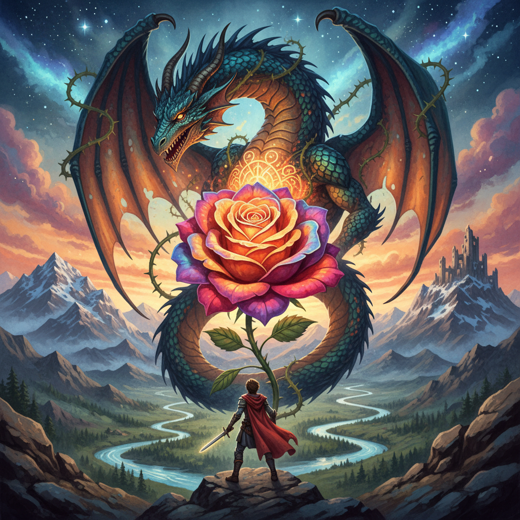 Cover artwork for La rosa que nació del dragón