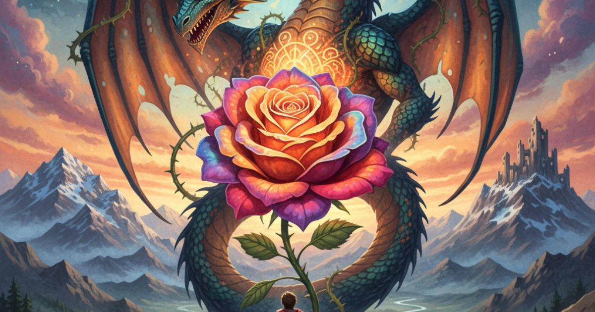 Cover artwork for La rosa que nació del dragón
