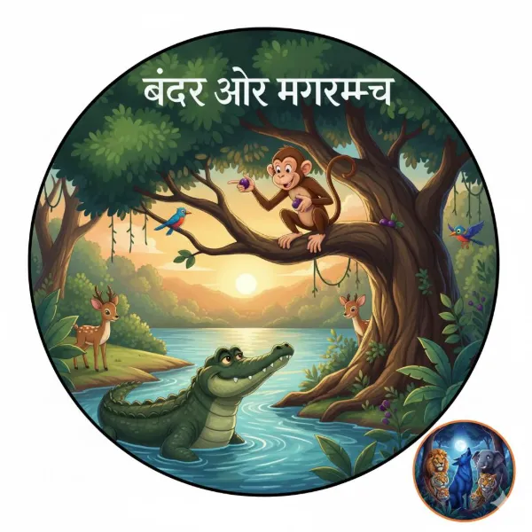 बंदर और मगरमच्छ