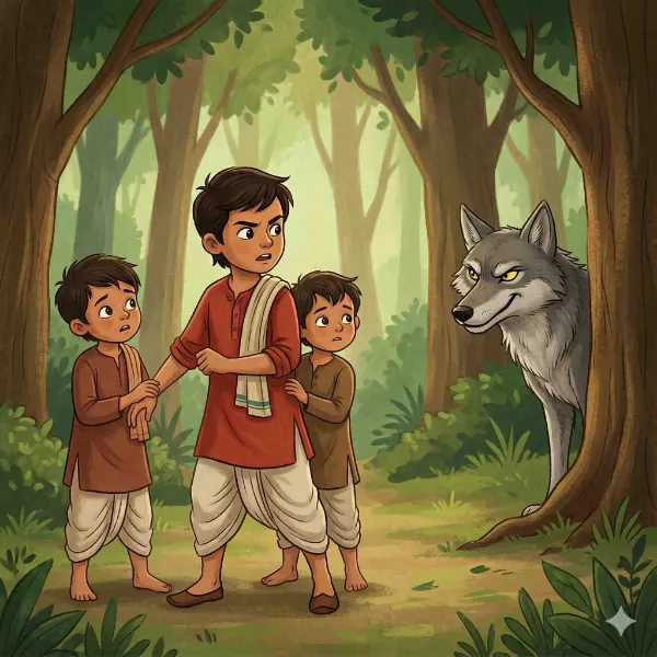 तिघं भावांची शौर्यकथा आणि लबाड लांडगा