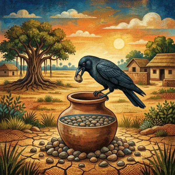 The Clever Crow and the Thirsty Problem
