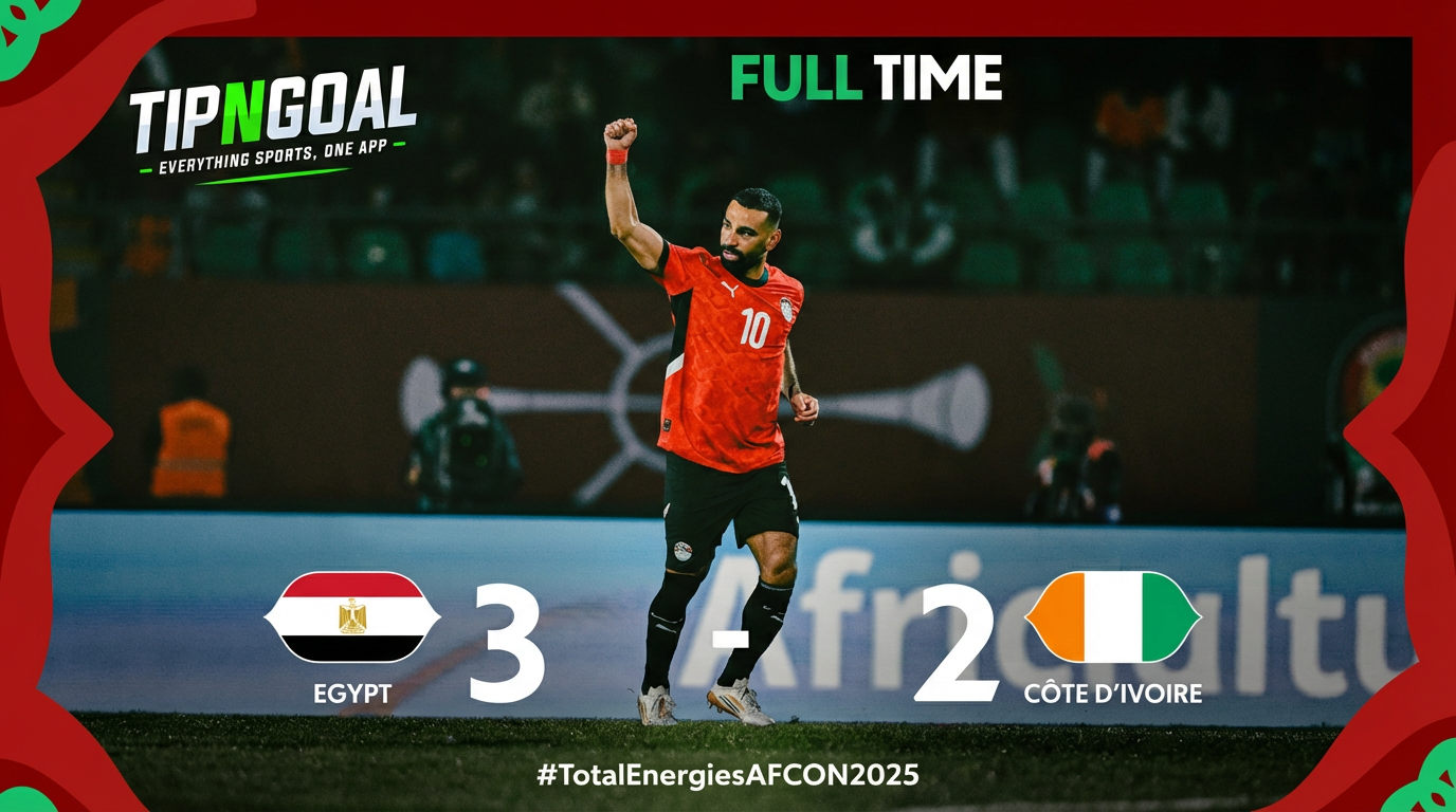 Egypt Edge Côte d’Ivoire 3–2 to Book AFCON 2025 Semifinal Spot