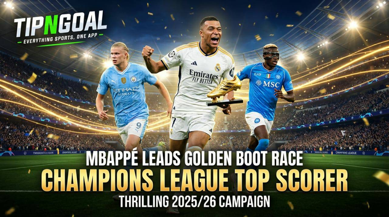 Mbappé Leads the Golden Boot Race as Champions League’s Top Scorer in Thrilling 2025/26 Campaign