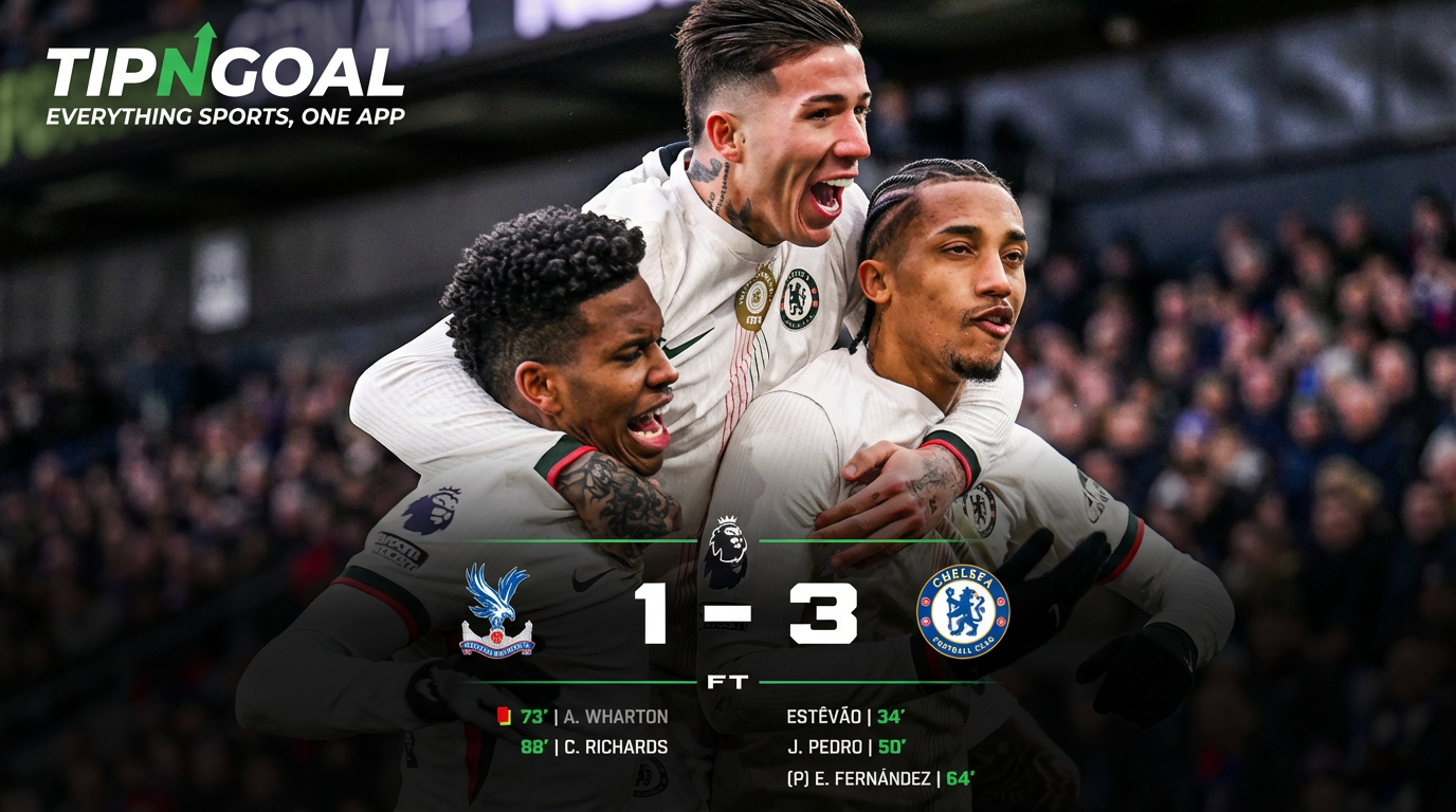 Chelsea Cruise Past Crystal Palace to Strengthen Premier League Top-Four Push
