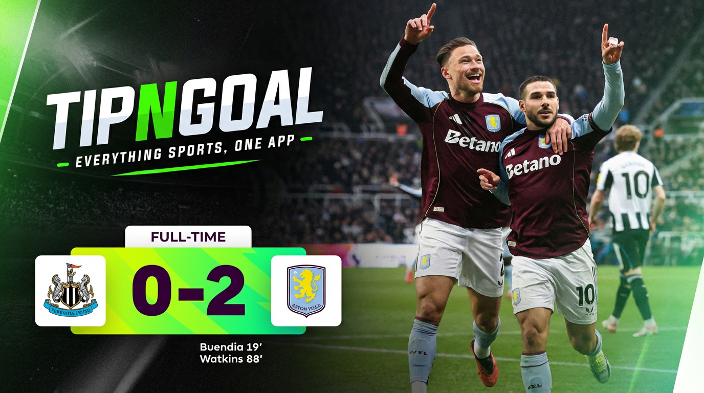 Aston Villa Triumph 2–0 at Newcastle to Keep Title Hopes Alive
