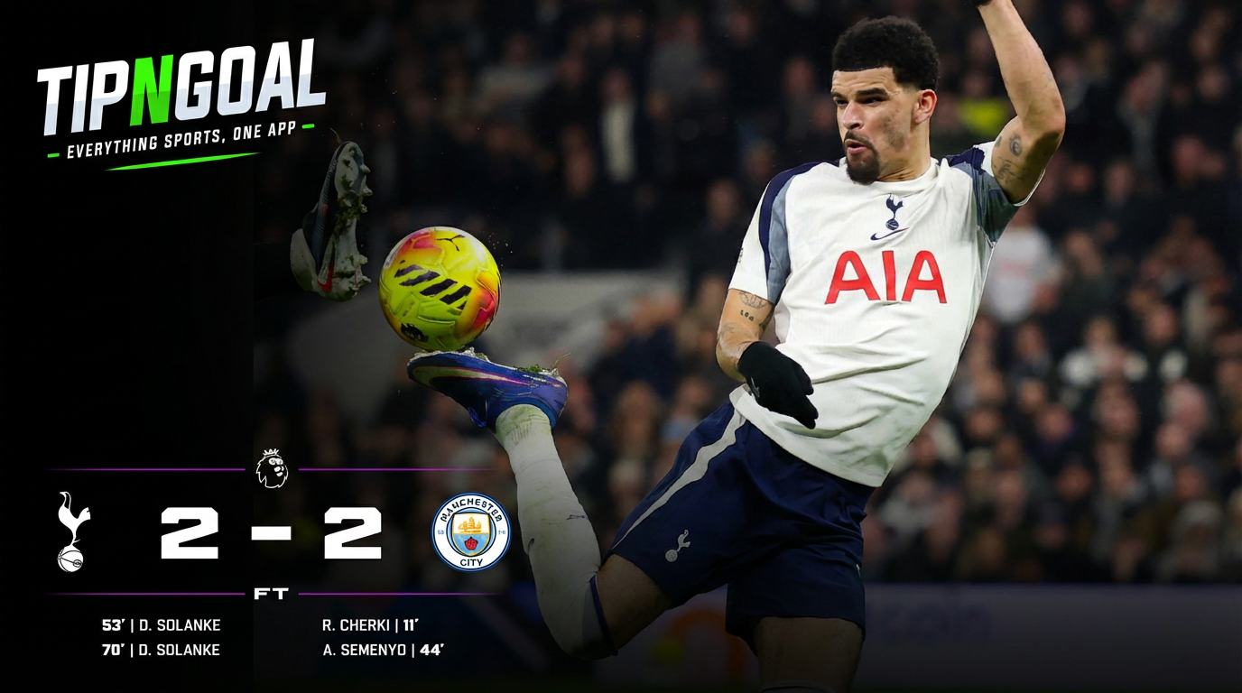 Tottenham Rally to Hold Manchester City in Entertaining Premier League Draw