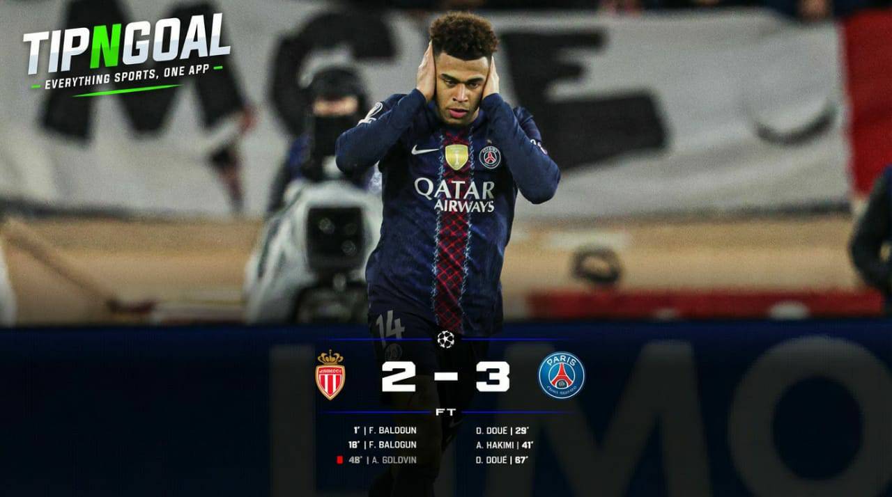 PSG’s Stunning Comeback Shocks AS Monaco in UCL Thriller