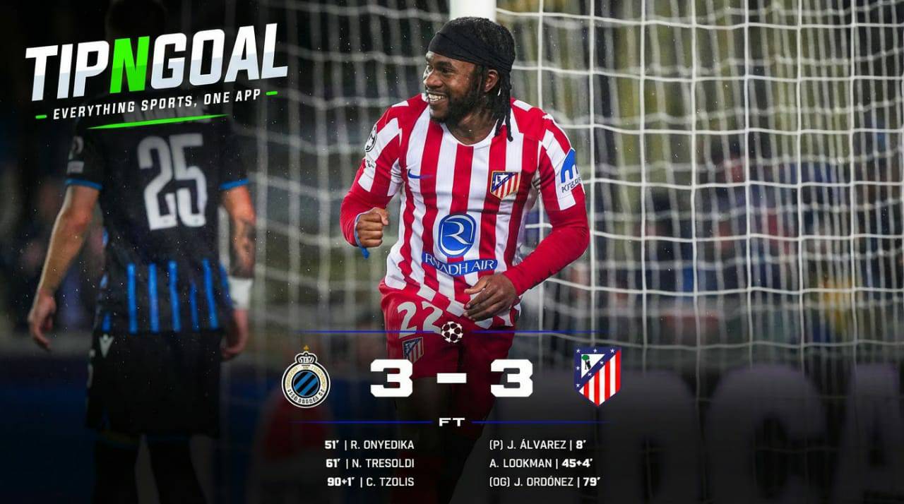 Club Brugge Snatches Late Equaliser Against Atlético Madrid