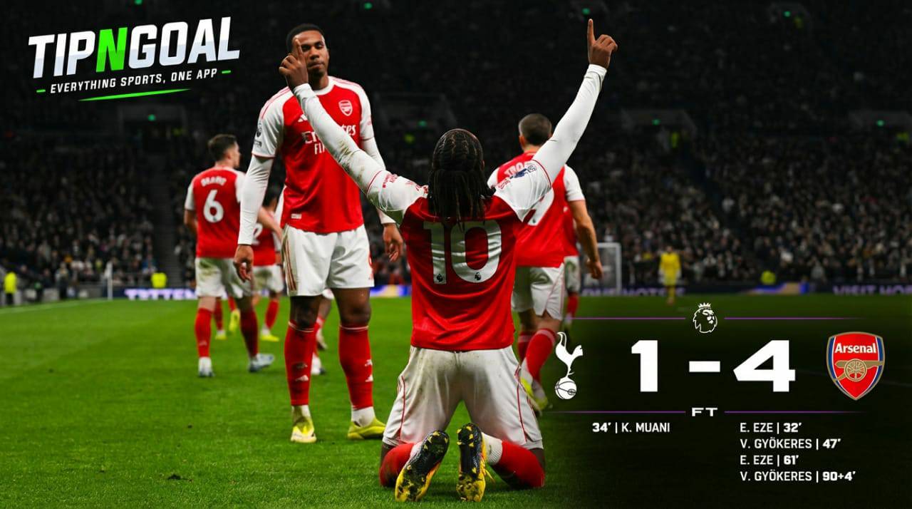 Arsenal Run Riot in North London Derby with Dominant 4–1 Victory Over Tottenham