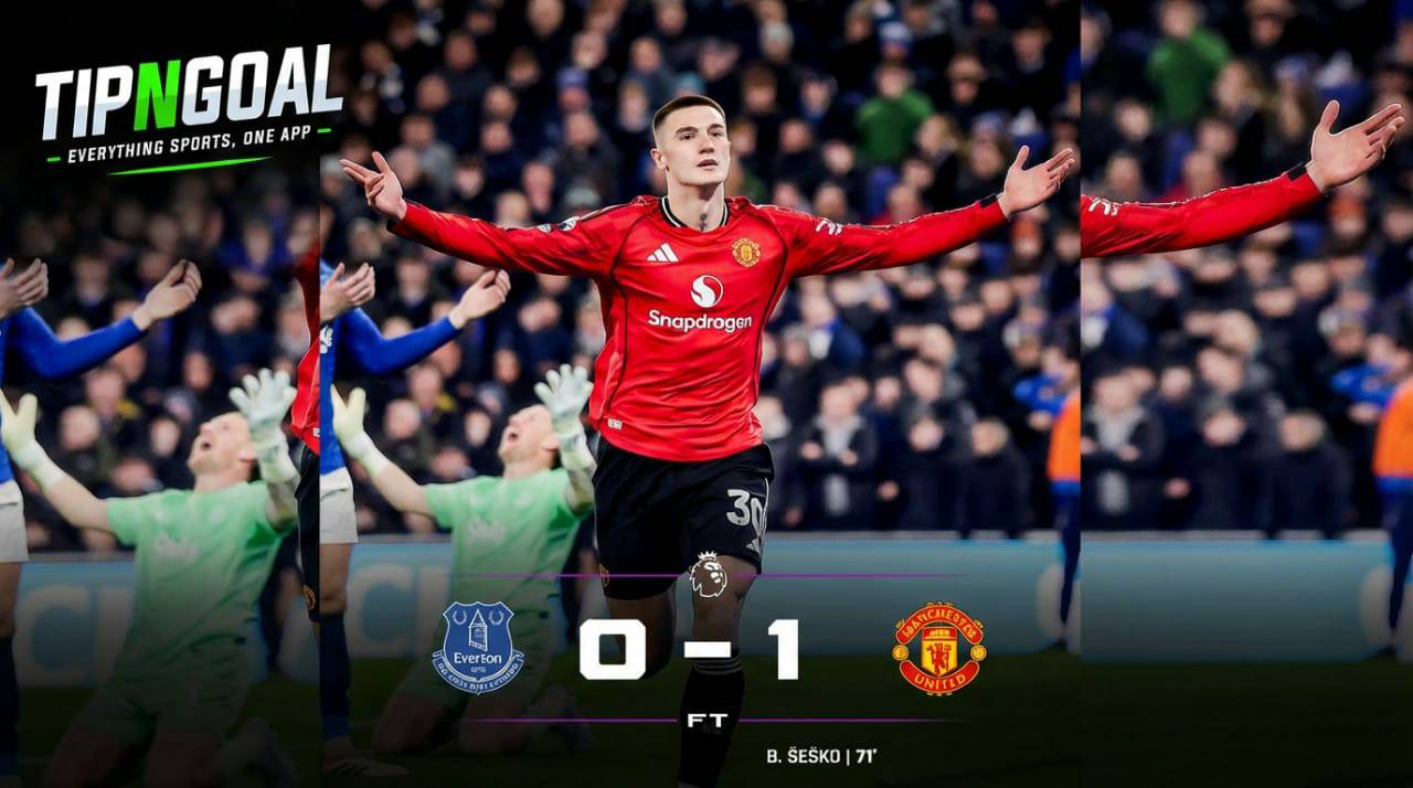 Šeško Strikes as Manchester United Secure Narrow 1–0 Win Over Everton
