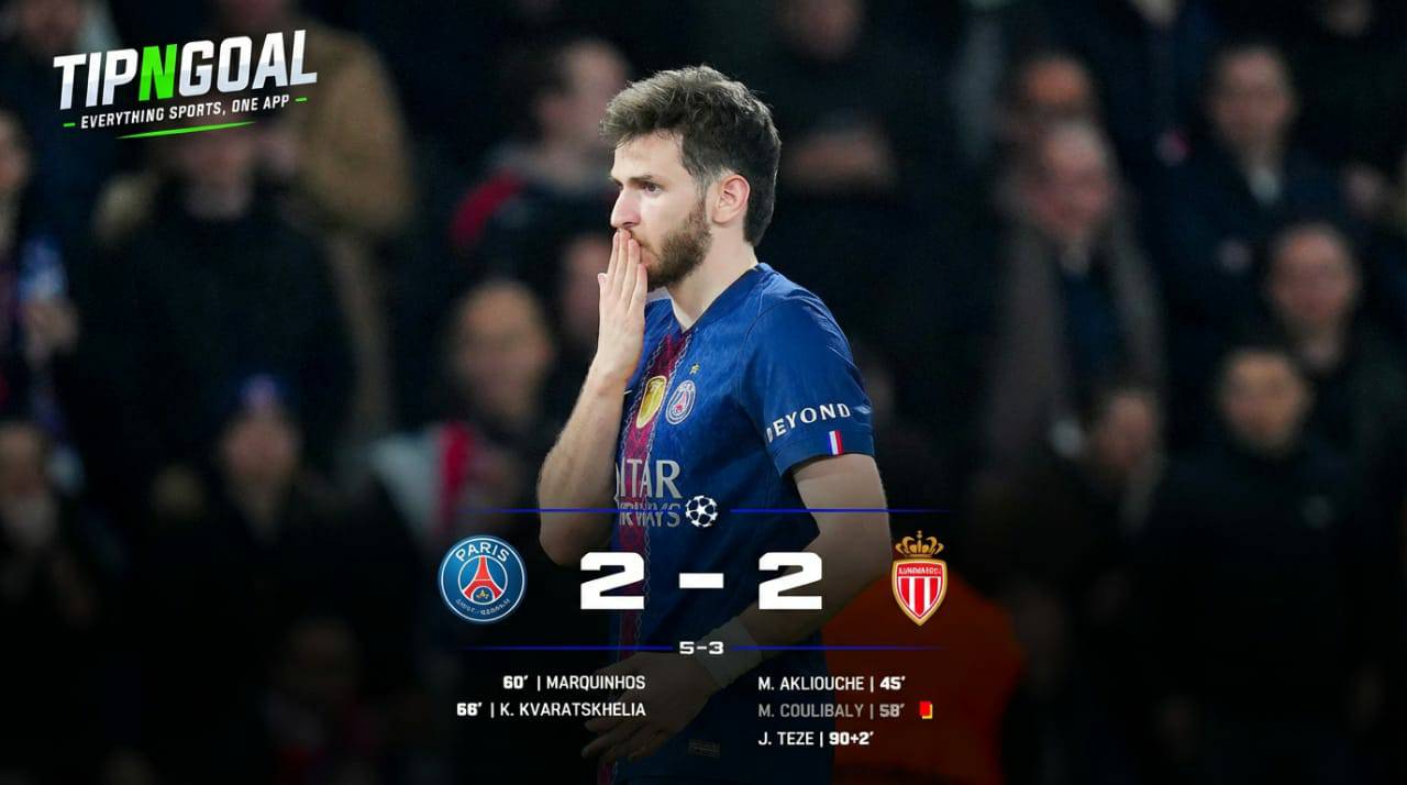 PSG Hold On in Thrilling Draw to Reach Champions League Last 16