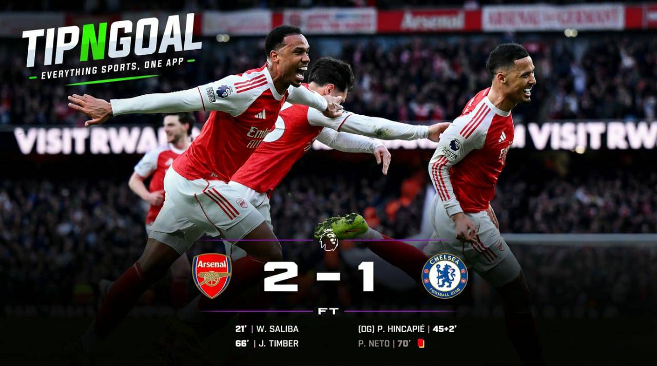 Arsenal Edge Chelsea 2-1 in Thrilling London Derby to Strengthen Title Charge