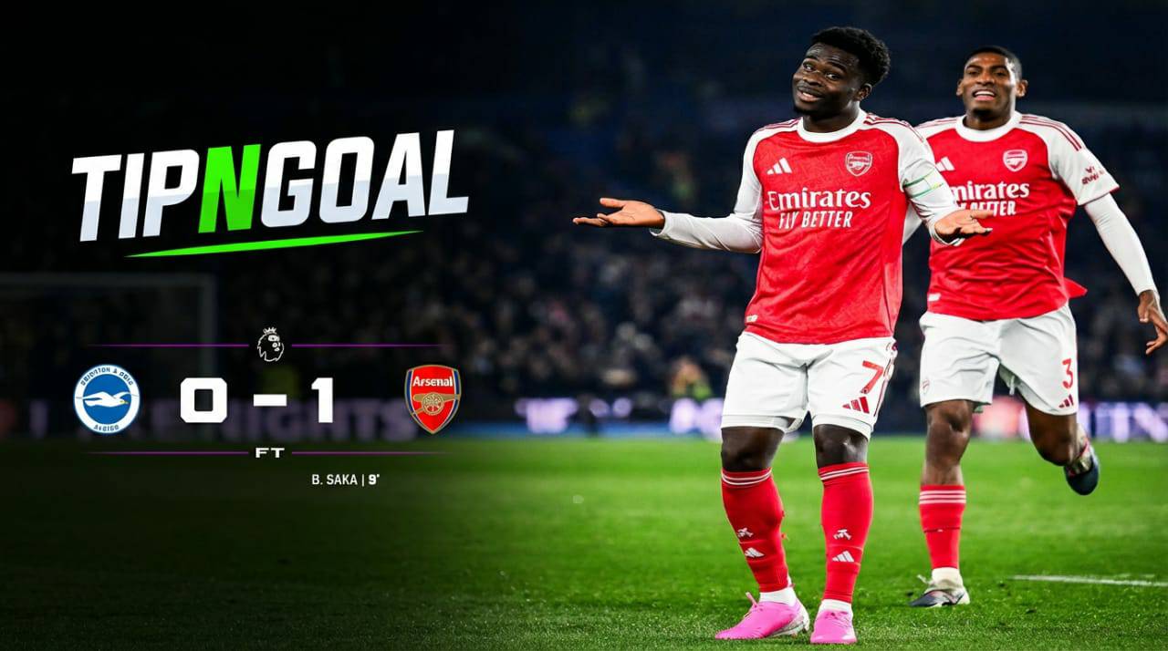 Saka Strike Seals Crucial Away Win as Arsenal Edge Brighton 1–0 at the Amex
