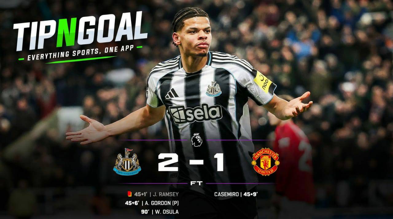 Osula’s Late Winner Downs Manchester United at St James’ Park

