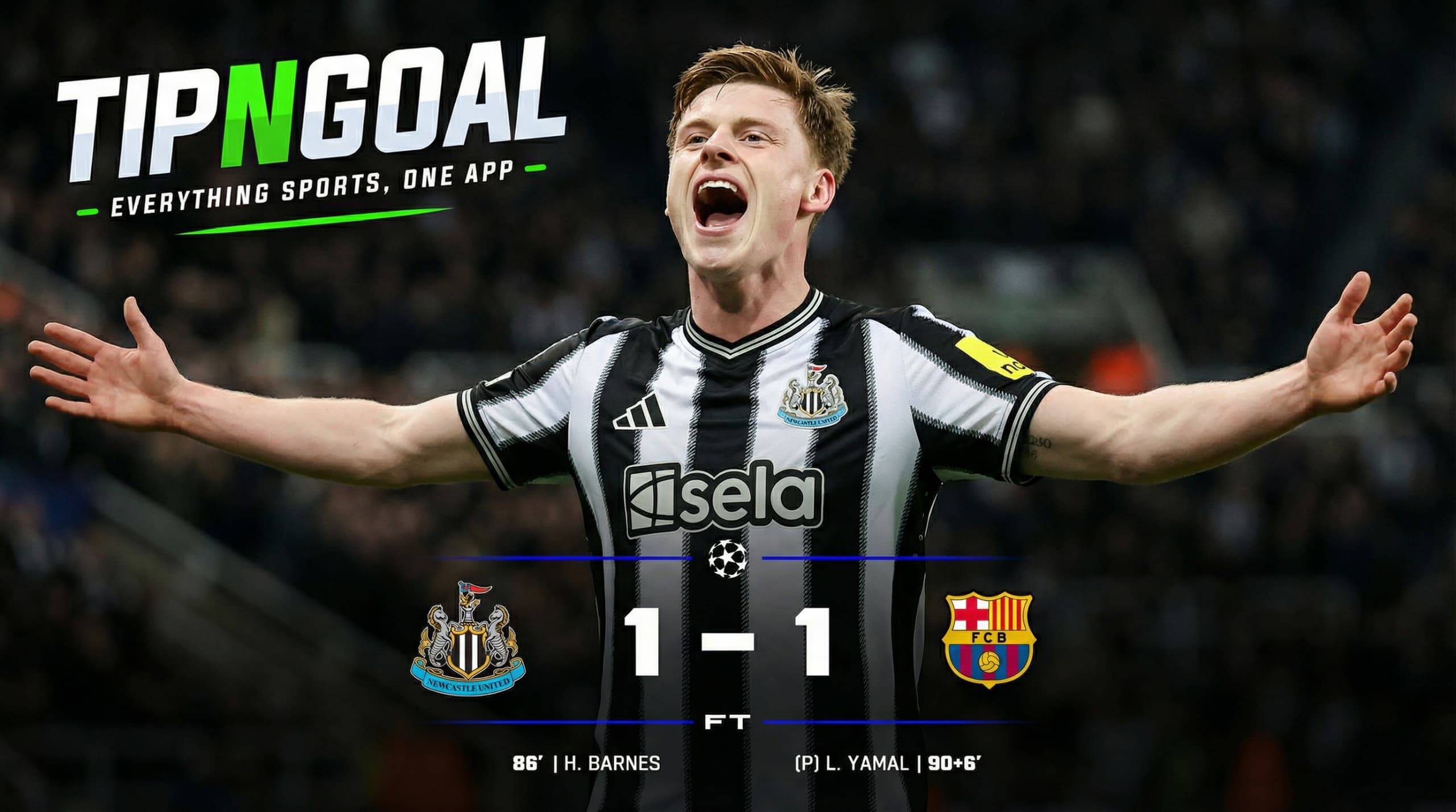 Barcelona Snatch Late Draw Against Newcastle in Dramatic Champions League Clash