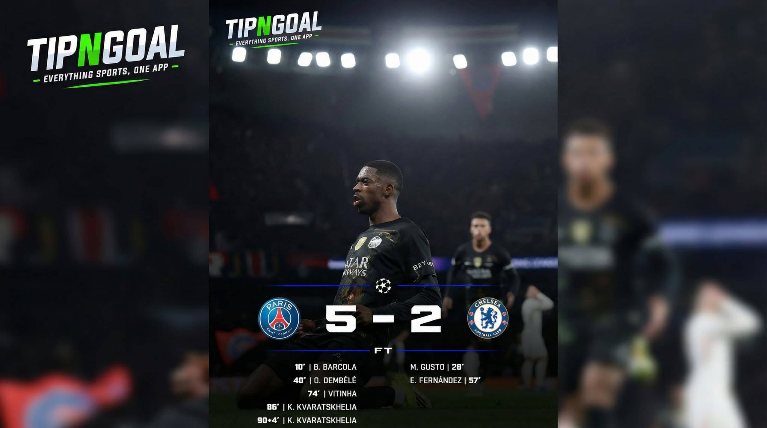 PSG Thrash Chelsea 5–2 in Champions League First-Leg Showdown