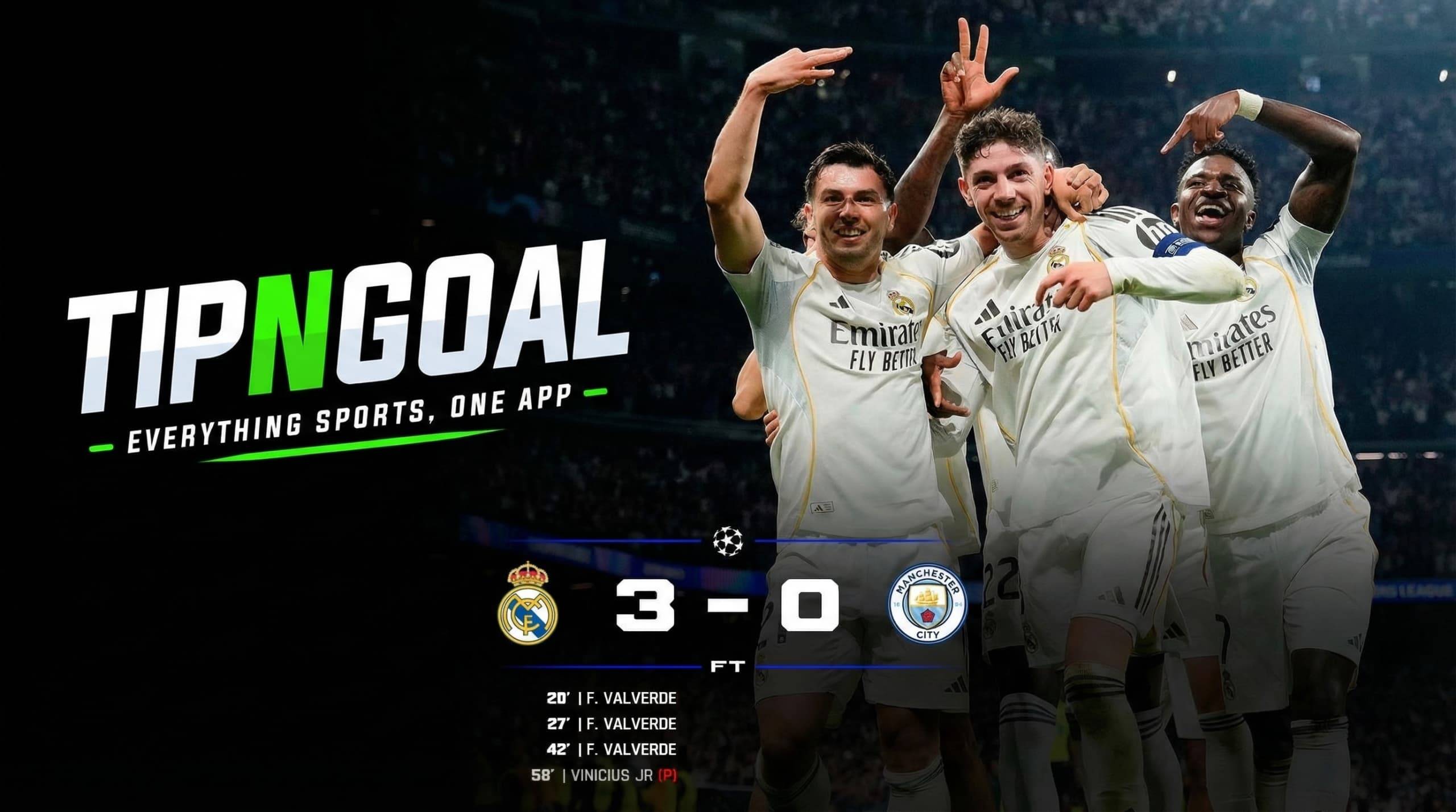 Valverde Shines as Real Madrid Defeat Manchester City in Champions League First Leg