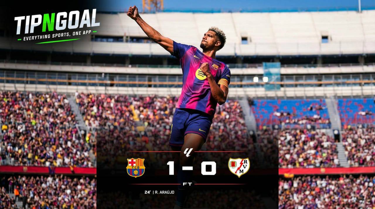 Araújo Header Seals Narrow Win as Barcelona Edge Past Rayo Vallecano