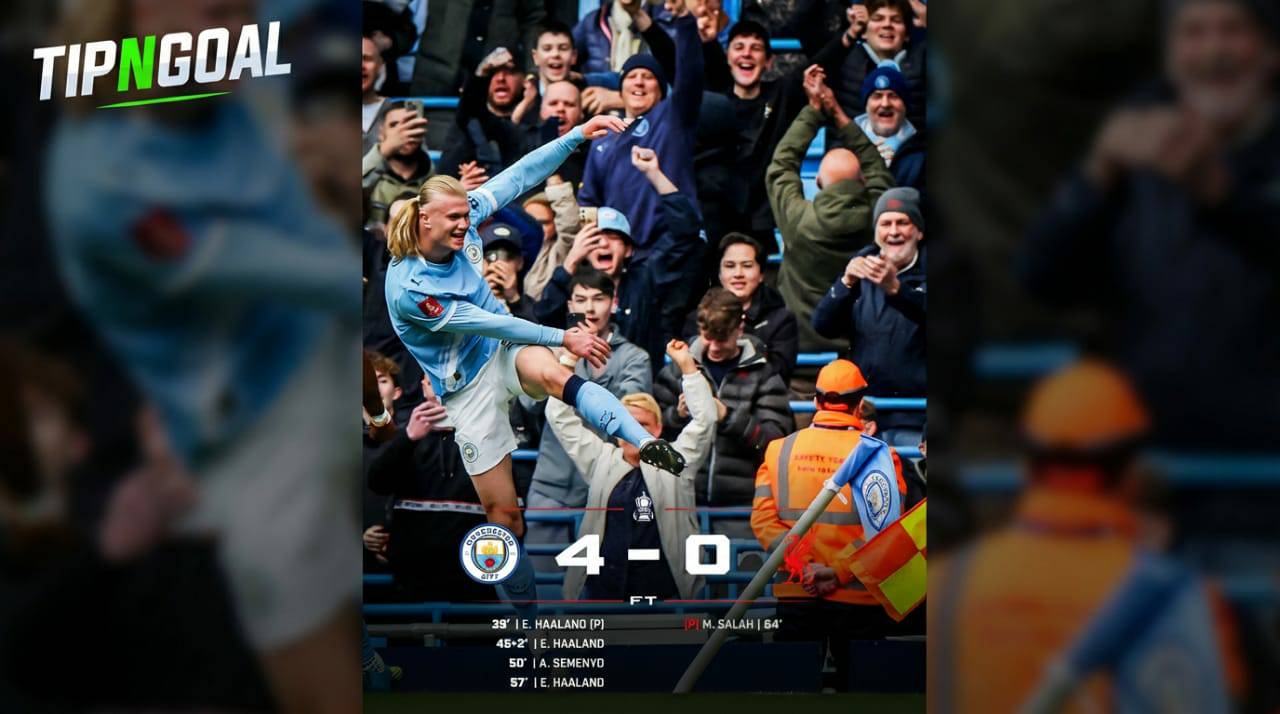 City Run Riot as Haaland Hat-Trick Sinks Liverpool in FA Cup Clash