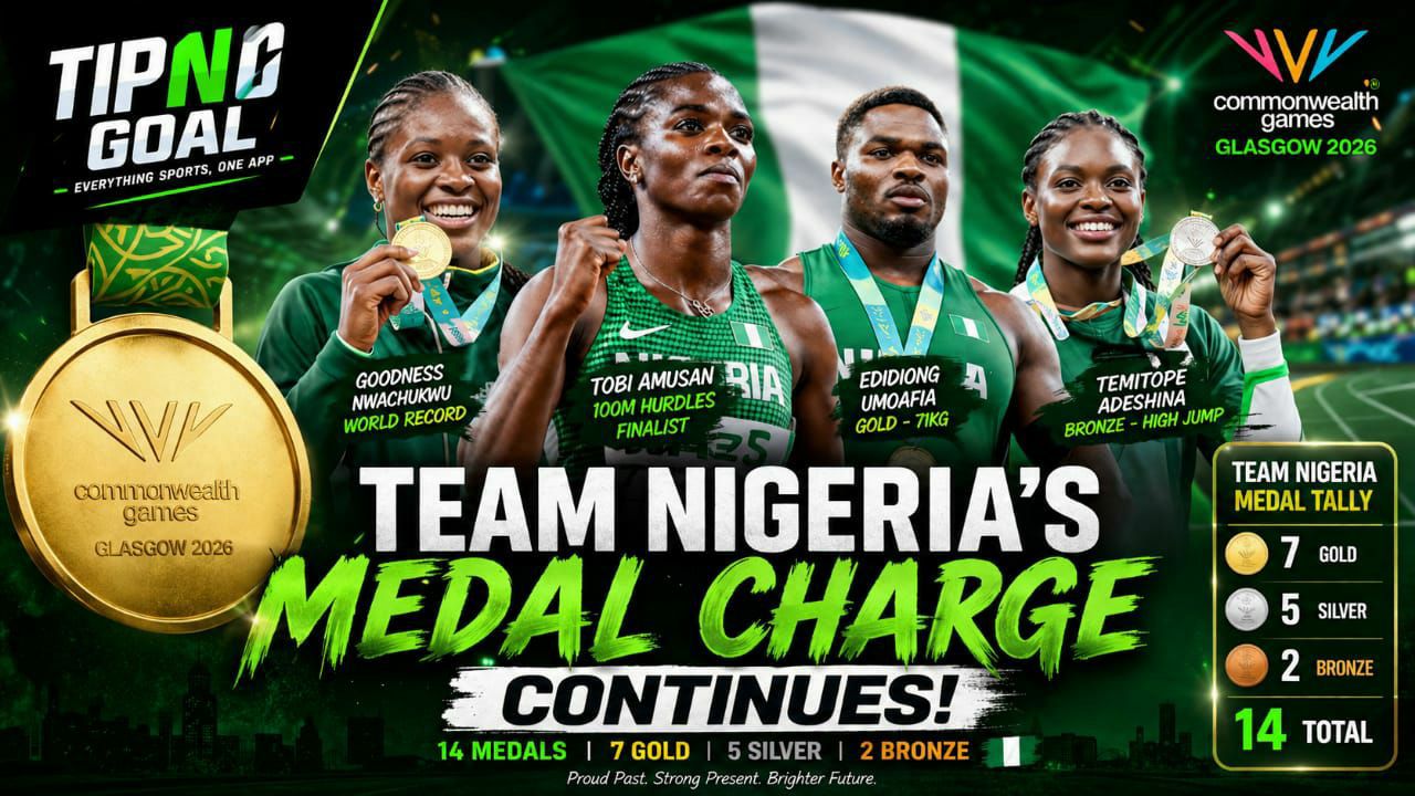 Team Nigeria Shines Bright: 14 Medals and Counting at the 2026 Commonwealth Games