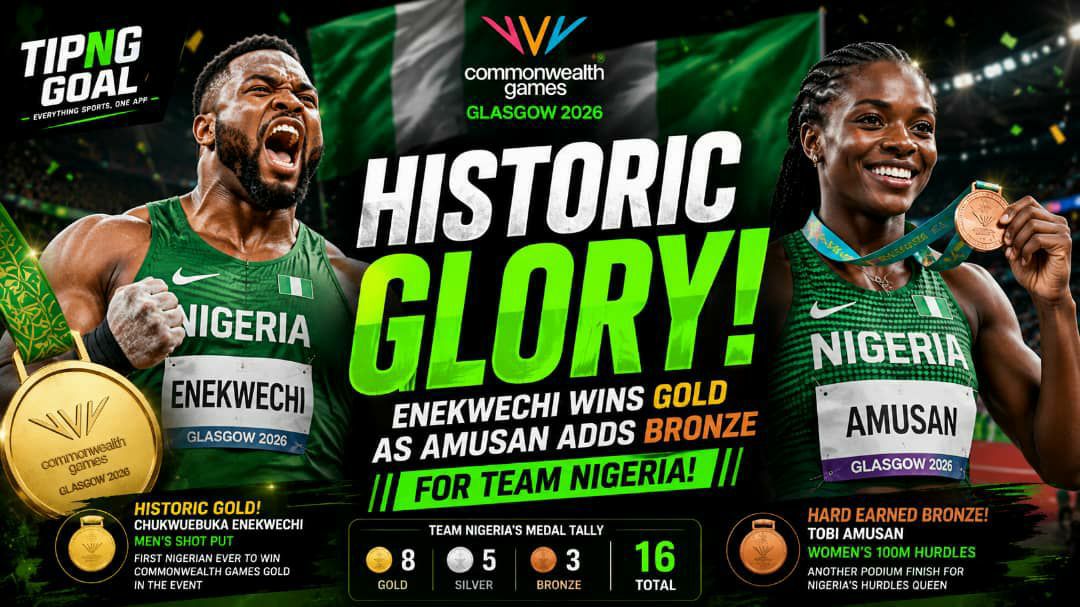 Historic Glory! Enekwechi Wins Gold as Amusan Adds Bronze for Team Nigeria