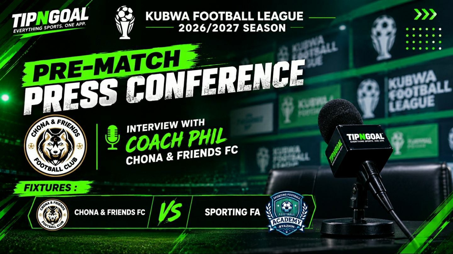 KUBWA FOOTBALL LEAGUE  PRESS CONFERENCE (MATCHDAY 2) -

Chona & Friends FC 🆚 Sporting FA