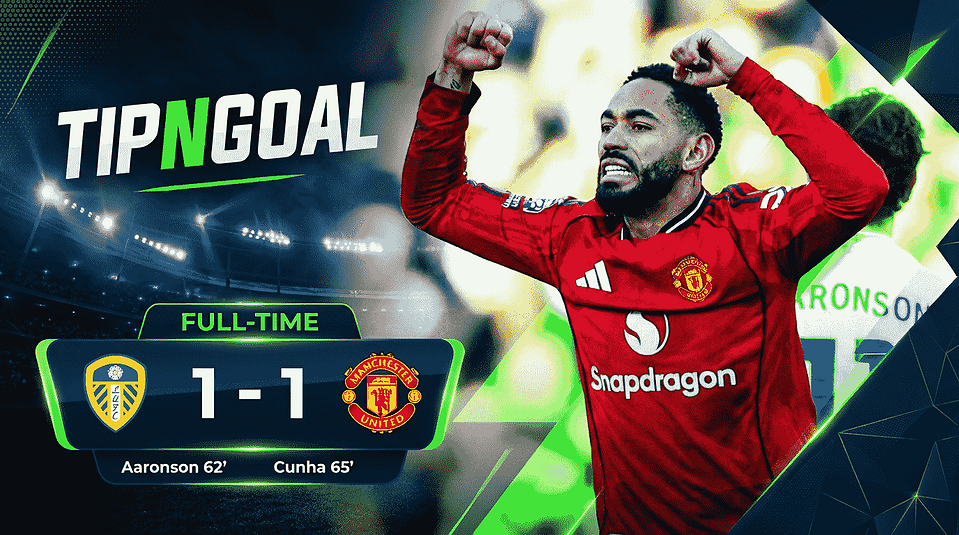 Leeds and Man Utd draw in tense Yorkshire Clash