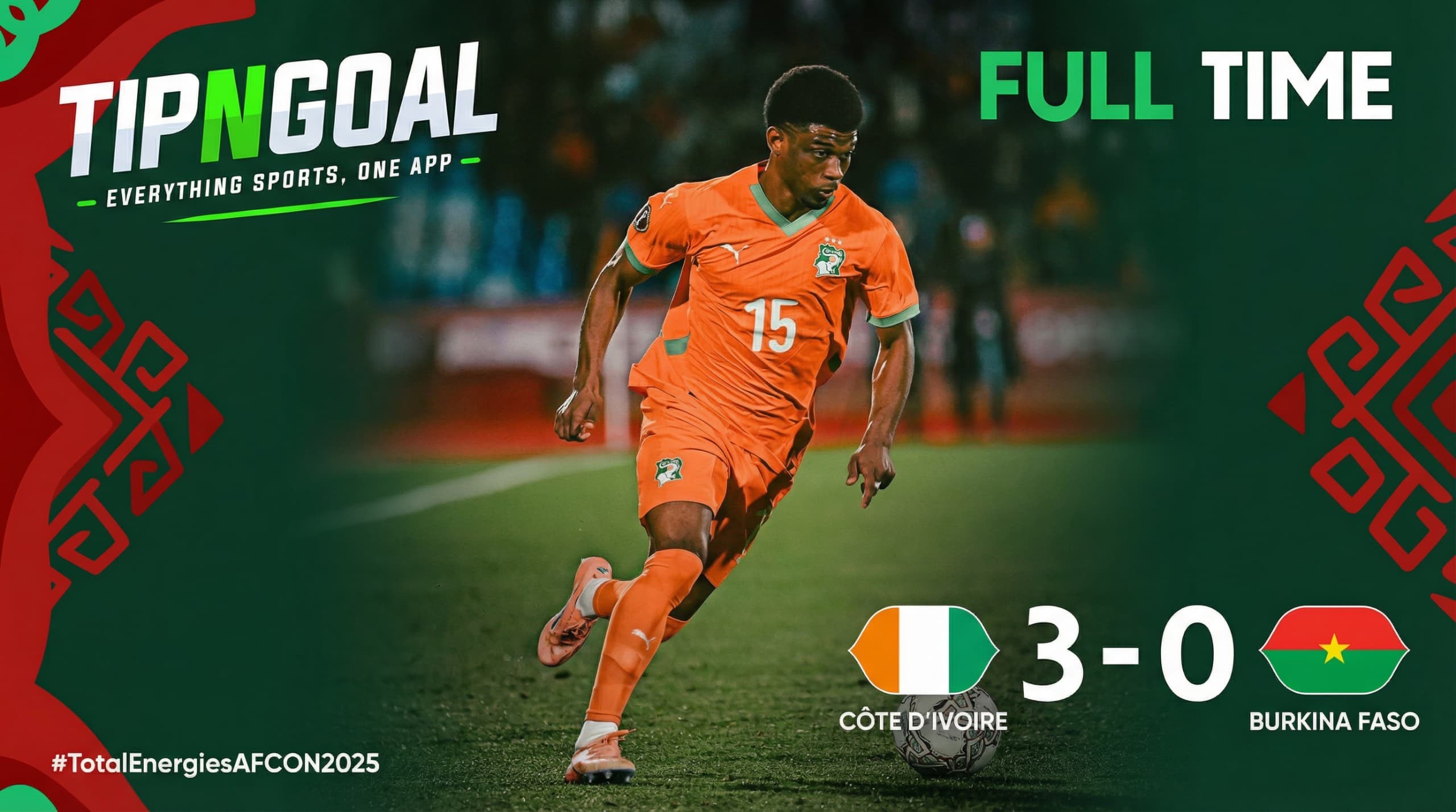 AFCON 2025: Côte d'Ivoire Dominates Burkina Faso 3-0