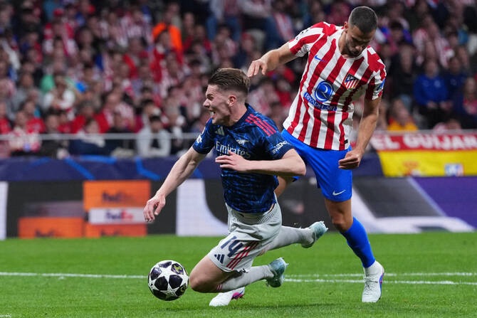 Atlético Madrid 1-1 Arsenal: Gyökeres and Álvarez trade penalties in gripping semi-final first leg