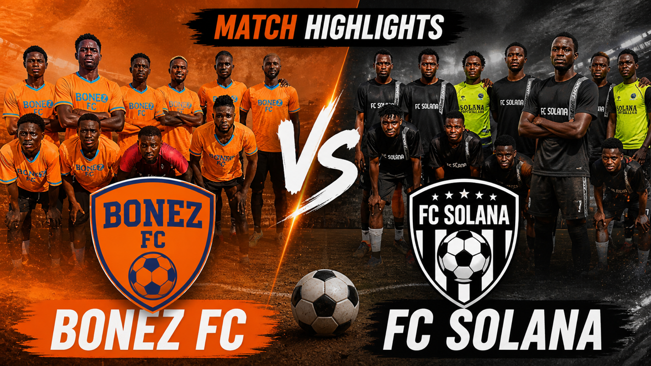 Bonez FC Edge Solana FC in Fiery 1–0 Grassroots Clash