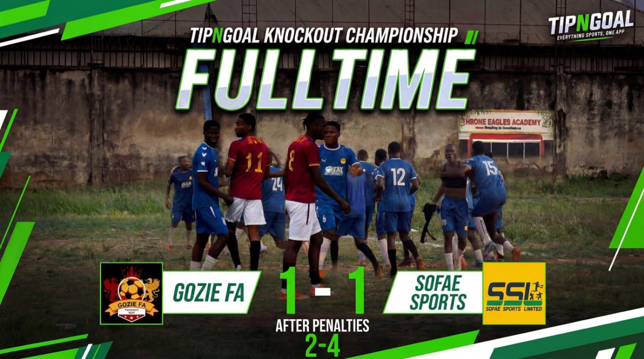 Sofae Sport FA Edge Gozie FA on Penalties After Thrilling 1-1 Draw