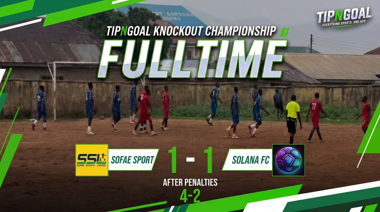 Semi Final : Sofae Sports 1–1 Solana FC (Sofae Sports win 4–2 on penalties)